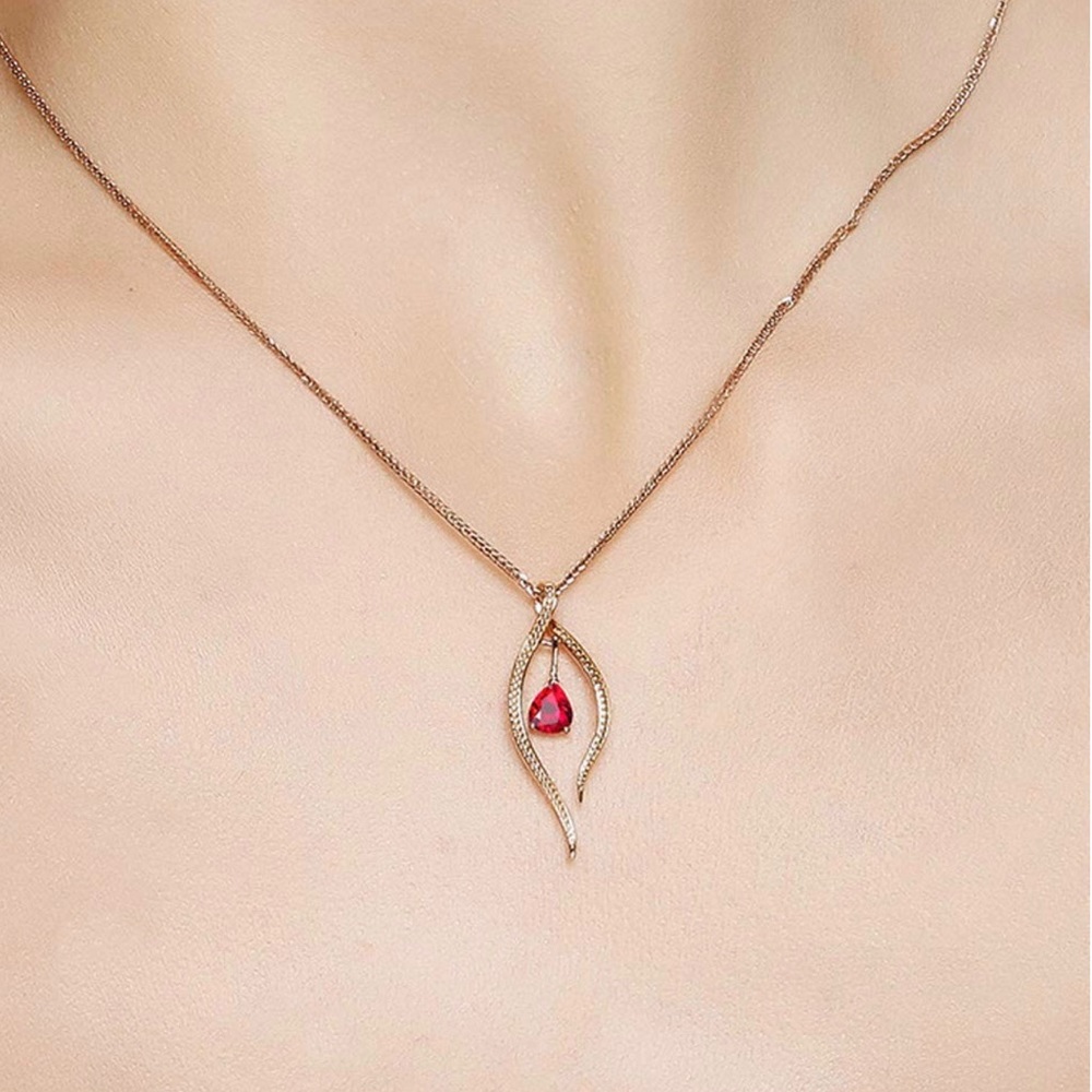 Agate red 18 inch necklace